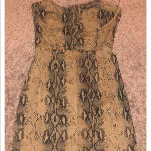 Blue Blush denim snakeskin dress